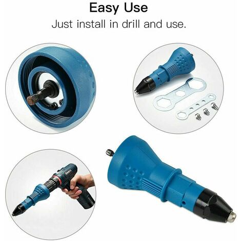 Pistolet à Rivets Sans Fil ONEVAN Pour Makita 18V - Pince à Rivets Pop électrique 20000N - Sans Batterie