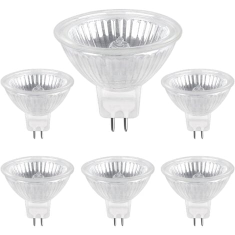 Ampoule Halogene GU5.3 35W 12V, 400lm Blanc Chaud 2700K Dimmable, Ampoule Spot Halogène MR16, pack de 6