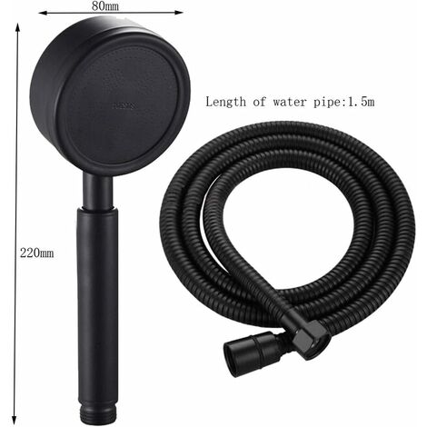 Cornat Arielli TECB3478 Pommeau De Douche Plaqué 4 Types De Jet Normal, Doux Et Massant, Arrêt D'eau Et Anti-calcaire, Chrome/gris