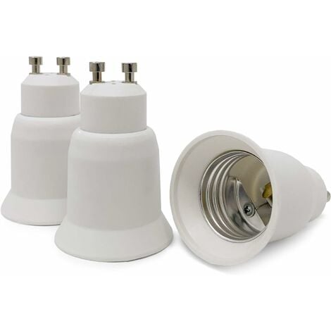 Lot de 4 adaptateurs d'ampoules sur culots E27 / E14 / Gu10 | Accessoires  pour ampoules 