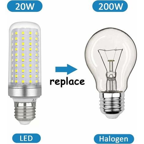 Ampoule Led E27 Maïs 30w, AC175-265V, Blanc Froid 6000K 2500LM, Non Dimmable, 300W Ampoule Halogène Équivalent, Ampoule Maïs Led pour Lustres, Plafonniers, Lampes de Table et Lampadaires, Lot de 3