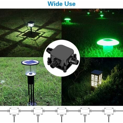 Lot de 5 boîtes de jonction étanches IP68 230 V Noir