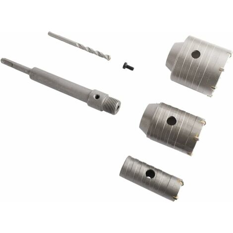 Forets de scie-cloche SDS Plus pour béton, ciment, pierre, mur - 65 mm, 50 mm, 30 mm