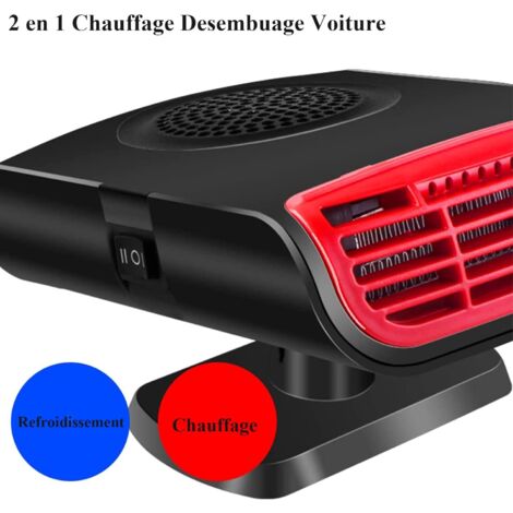 FEOYA Chauffage Dégivrage Voiture 12V 150W Portable - Dégivreur Pare-Brise Violet