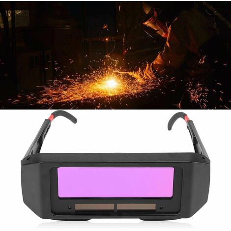 Lunettes de Soudure, Masque de Soudeur Lunettes de Protection des Yeux Automatiques de Soudure Auto-assombrissantes Solaires Lentilles de Sécurité