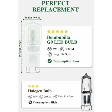 Bombubilla Ampoule LED GU5.3 Blanc Froid 6000K, MR16 LED 12V 5W Equivalent  à 50W Halogène, Ampoules LED Spot Non Dimmable, Lot de 10 : :  Luminaires et Éclairage
