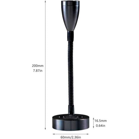 2 Pièces Lampes de Lecture Spot LED 12V Interrupteur réglable Lampe de Chevet Murale lumière intérieure Camping-Car 6000K Blanche pour Camping-Car