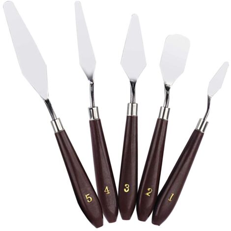 Couteau à Palette Peinture - Acier Inoxydable, Outil Pour Artiste, Grattoir