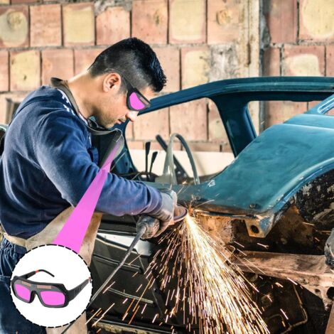 Lunette Soudeur ,Lunettes de Soudure pour Protection,Auto Assombrissantes ,Lunettes Anti-Eblouissement Lunettes de Soudage pour Soudeur à Souder Extérieurs