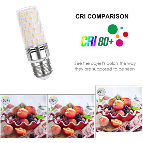 Ampoule E27 Mais LED 16W Blanc Froid 6000K, 1450LM, 360° Lumiere, Équivalent Halogène E27 100W, AC 230V, Lampe E27 LED Mais Froid pour L'éclairage Intérieur, non-dimmable, lot de 4
