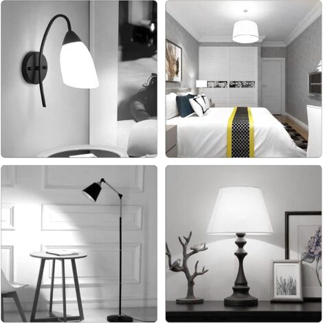 Ampoule E27 Mais LED 16W Blanc Froid 6000K, 1450LM, 360° Lumiere, Équivalent Halogène E27 100W, AC 230V, Lampe E27 LED Mais Froid pour L'éclairage Intérieur, non-dimmable, lot de 4