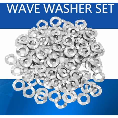 Rondelle Ondulée, Rondelle Ressort en Acier Inoxydable M4, M6, M8, M10, M14 (M4(100PCS))