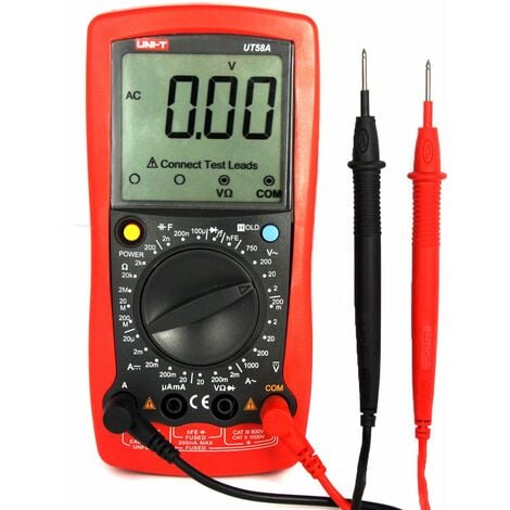 Capacimètre numérique de 200pF à 20mF Mesure également des résistances  jusqu'à 2000m UNI-T UT601