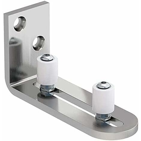 Ajustable Guide De Plancher Noir Guide Inférieur Pour Porte En Bois Coulissante Mur Porte 96425104