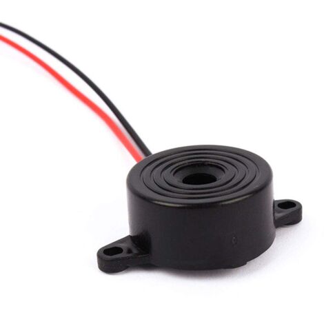Buzzer Électronique 12v Buzzer DC 3-24V Sirène 12v Buzzer 85dB Alarme Électronique Buzzer pour  6 Pièces, Longueur du Câble 120 mm