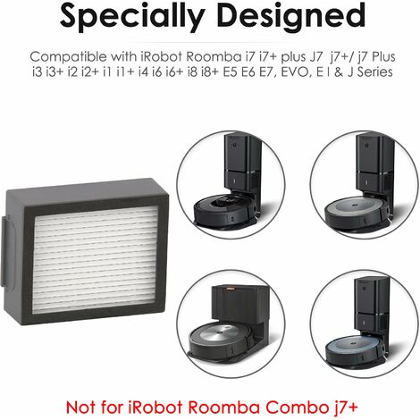 Vhbw Filtre compatible avec iRobot Roomba E5, E6, E7, i7, i7+, i7