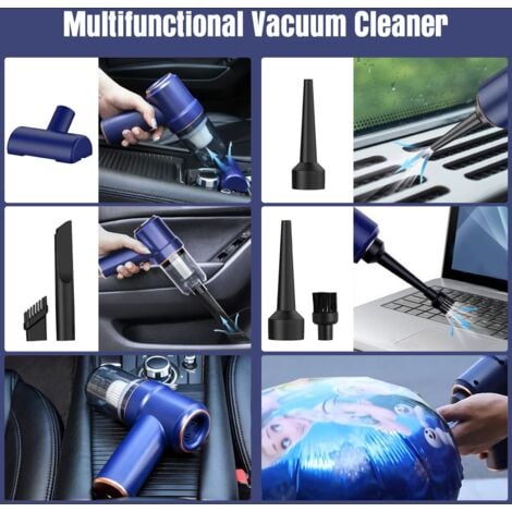 Aspirateur a Main sans Fil pour Voiture,45W 3600mA Puissant Mini Aspirateur,Aspirateur Main avec LumièRe LED &Filtre Hepa Lavable,Aspirateurs à Main Adapté Aux Poils d'animau, Maison, Bureau