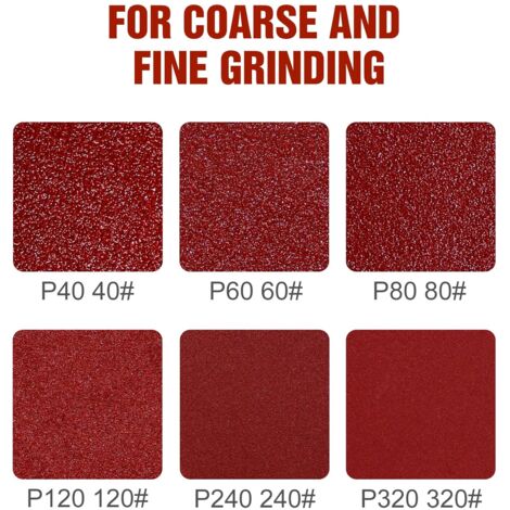 Disque De Ponçage 100pcs Disques Abrasifs 40 60 80 120 180 240 320 400