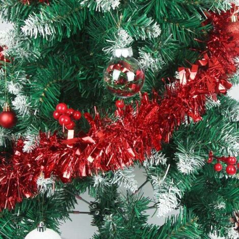 Décoration Sapin Guirlande Guirlande De Noël Tinsel Métallique