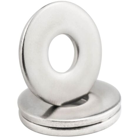 Rondelles Metal M6, Rondelles Plates 50 Pièces, Rondelle Inox M6 x 18mm, Rondelle en 304 Acier Inoxydable DIN9021 / ISO7093, Penny Rondelles pour Vis et écrous
