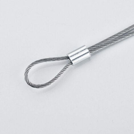 100 Pcs Manchons en Aluminium, Ferrules en Aluminium de Câble Métallique, Clip à Sertir en Aluminium avec Double Embouts pour Câbles Métalliques(2 mm)