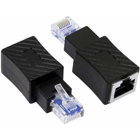 Prise CAT5 RJ45 à 3,5 mm Adaptateur réseau LAN audio Ethernet à 4 pôles,  longueur