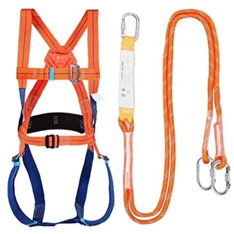 Kit de protection anti-chute avec harnais, pour corps entier pour Ceinture, Ceinture de Sécurité, Corde de Sauvetage