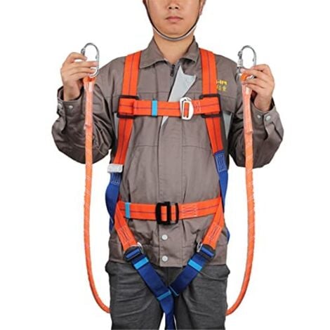 Kit de protection anti-chute avec harnais, pour corps entier pour Ceinture, Ceinture de Sécurité, Corde de Sauvetage