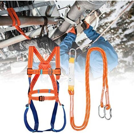 Kit de protection anti-chute avec harnais, pour corps entier pour Ceinture, Ceinture de Sécurité, Corde de Sauvetage