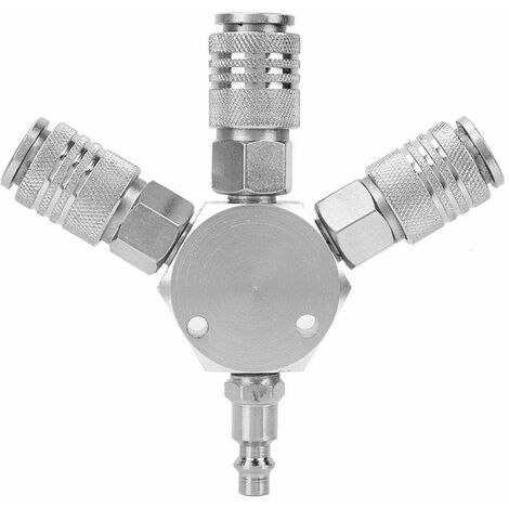 Zerone Connecteur 3 voies Connecteur rapide 3 voies femelle chromé