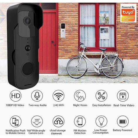 Sonnette Vidéo Sans Fil Intelligente Wifi 1080P intelligente à écran