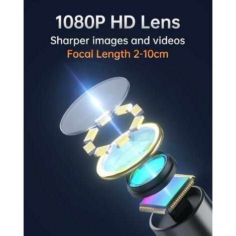 Caméra endoscopique HD IP67 avec lentille de 10m, 5.5mm, 1m, 2m, 5