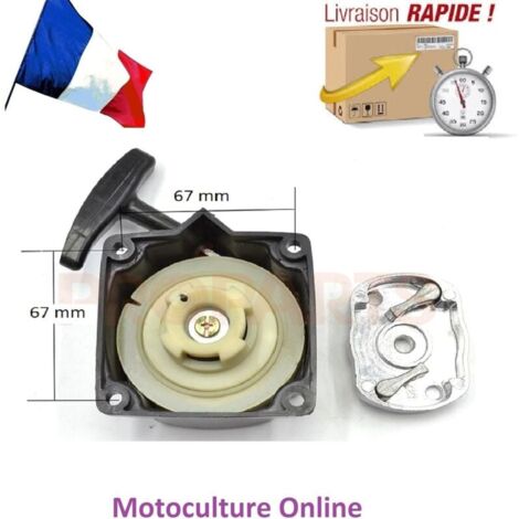 Lanceur Démarreur De Remplacement Pour Débroussailleuse/Tondeuse Type 40-5 - Nylon Et Alliage Aluminium - Facile à Installer