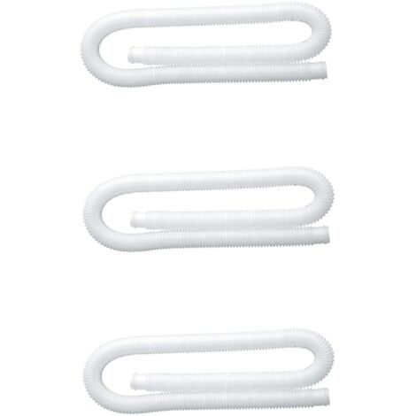 Lot De 3 Tuyaux De Pompe De Piscine - Diamètre 3.2 Cm, Longueur ~104 Cm, Avec 6 Colliers De Serrage