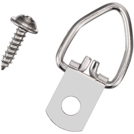 Lot De 100 Clips De Fixation Pour Cadre Photo (avec Vis) - Noir, Pour Accrocher Photos, Tableaux, Affiches...
