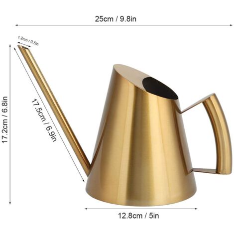 Arrosoir En Métal Galvanisé 1 Litre – Déco Jardin Et Maison, Coloris Jaune Vif