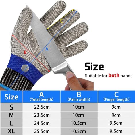Gants Anti-coupure Grebarley Niveau 5 – HPPE – Tactiles – Pour Cuisine Et Bricolage – Gris (1 Paire)