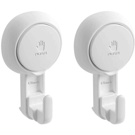 YOHOM Crochet à Ventouse En Acier Inoxydable Pour Salle De Bain, Douche, Torchon, Cuisine, Crochets à Ventouse En Verre, Fenêtre, Mur, Sans Perçage, Brossé