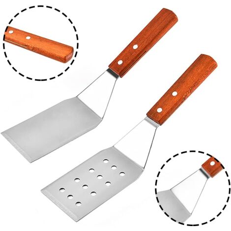 Lot De 3 Spatules En Acier Inoxydable, Spatule à Hamburger