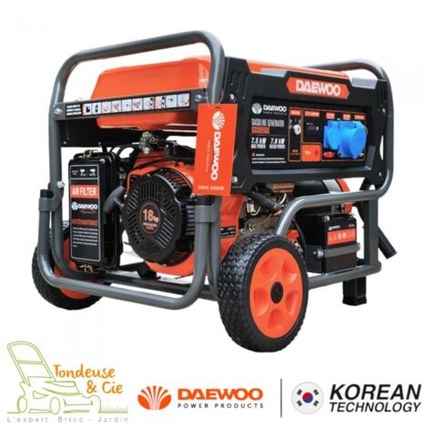 Groupe électrogène à essence 7500W, 230V démarrage électrique - DAEWOO GDS8950E (1/5)