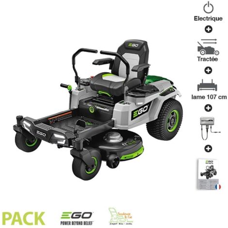 Ego Power+ – Tondeuse autoportée sur batterie 107 cm ZT4201E – Zero Turn – Moteur puissant – Idéale pour terrains accidentés (1/5)
