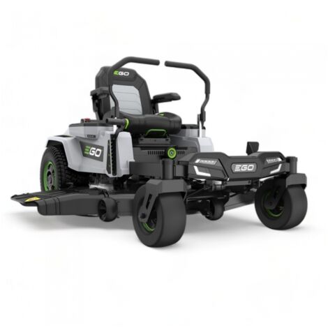 Ego Power+ – Tondeuse autoportée à virage zéro 132 cm – 4 batteries 56V 10Ah – Chargeur mural 1600W – Modes de conduite personnalisables (1/5)