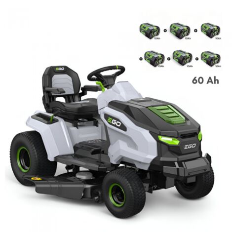 PACK Tondeuse autoportée sur batteries coupe 107 cm, 6 batteries 10Ah et chargeur rapide - EGO TR4201E (1/5)