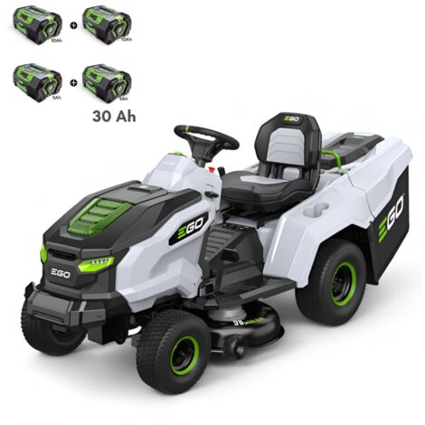 Tondeuse électrique autoportée EGO, Batteries 30 Ah incluses, Largeur de coupe 98 cm, Chargeur 1600W - TR3801E-B (1/5)