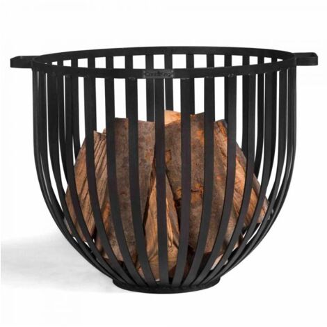 Braséro panier d'extérieur KATAR, acier naturel, 60cm de diamètre, CookKing, 111454 (1/5)