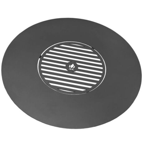 Plaque de barbecue pour braséro 82 cm avec grille 40 cm – Acier haute qualité – Cuisson uniforme – 222305