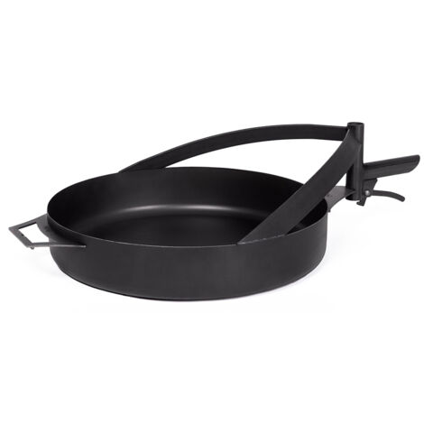 Poêle pour braséro en acier naturel, 50cm, poignée inclue, CookKing, 121206 (1/5)