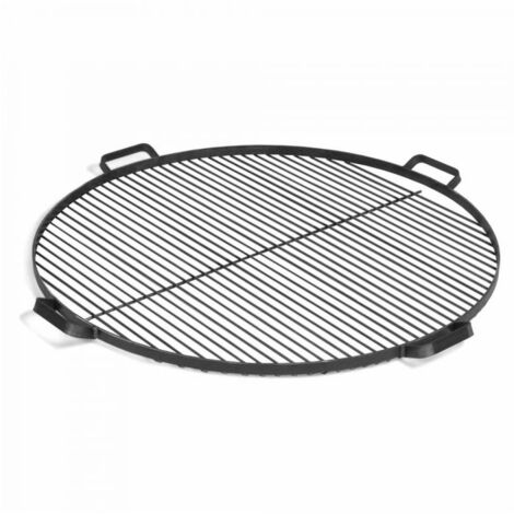 Grille de barbecue en acier noir 70 cm – 4 poignées soudées – Compatible braséros – 111272