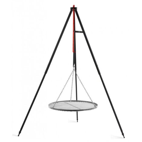 Barbecue avec grille de cuisson en inoxydable sur trépied JUMBO-Ø 50cm-50- 60 -- (1/5)