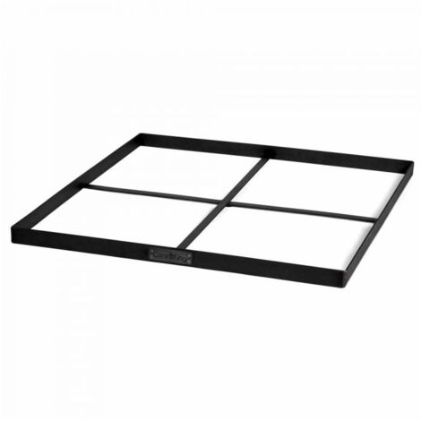 Base pour braséro carré, 100x100cm, acier brut, CookKing, 111037 (1/3)
